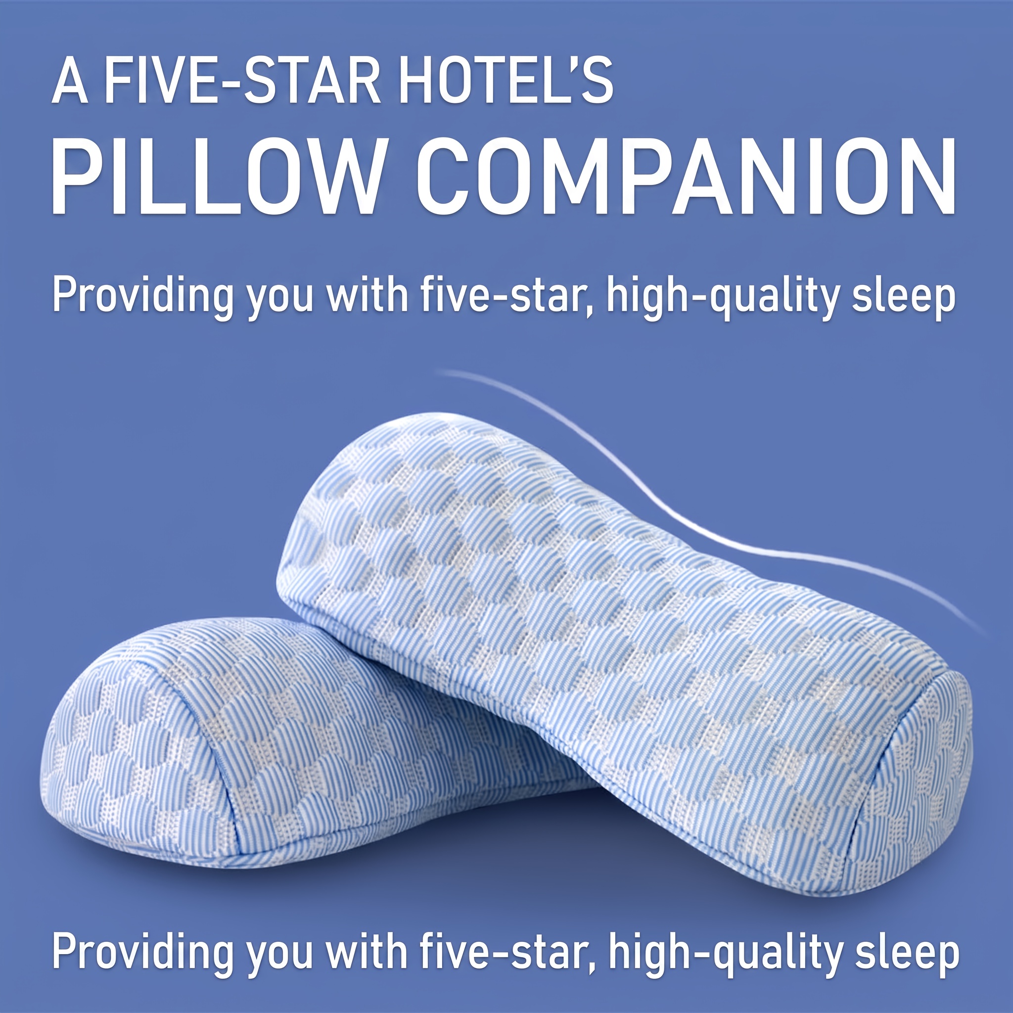 TEMU Petit oreiller cervical en mousse à mémoire de avec tissu rafraîchissant - Coussin de voyage cervical compact et portable pour dormir au lit, ,