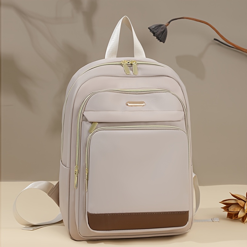 Minimal Two-Tone Beige Backpack - Women\'s Bag Gania Backpack beige • Bonpoint main image 3