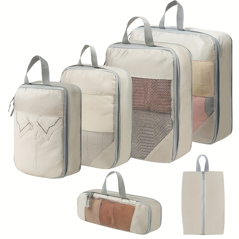 

Ensemble de 6 Sacs de Rangement de Voyage Polyvalents en pour Valise et Vêtements