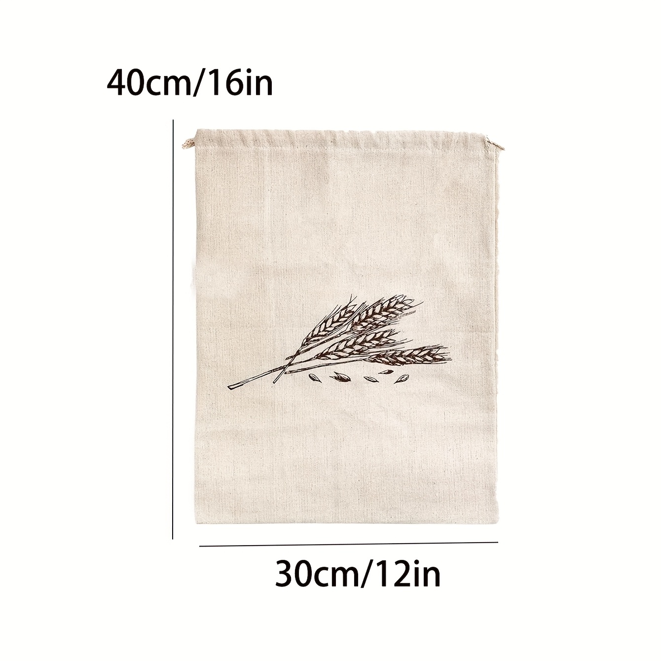 1piece/2pcs Linen Bread Bags For Homemade Bread Container Unbleached & Reusable Bread Storage, Natural Large Storage For