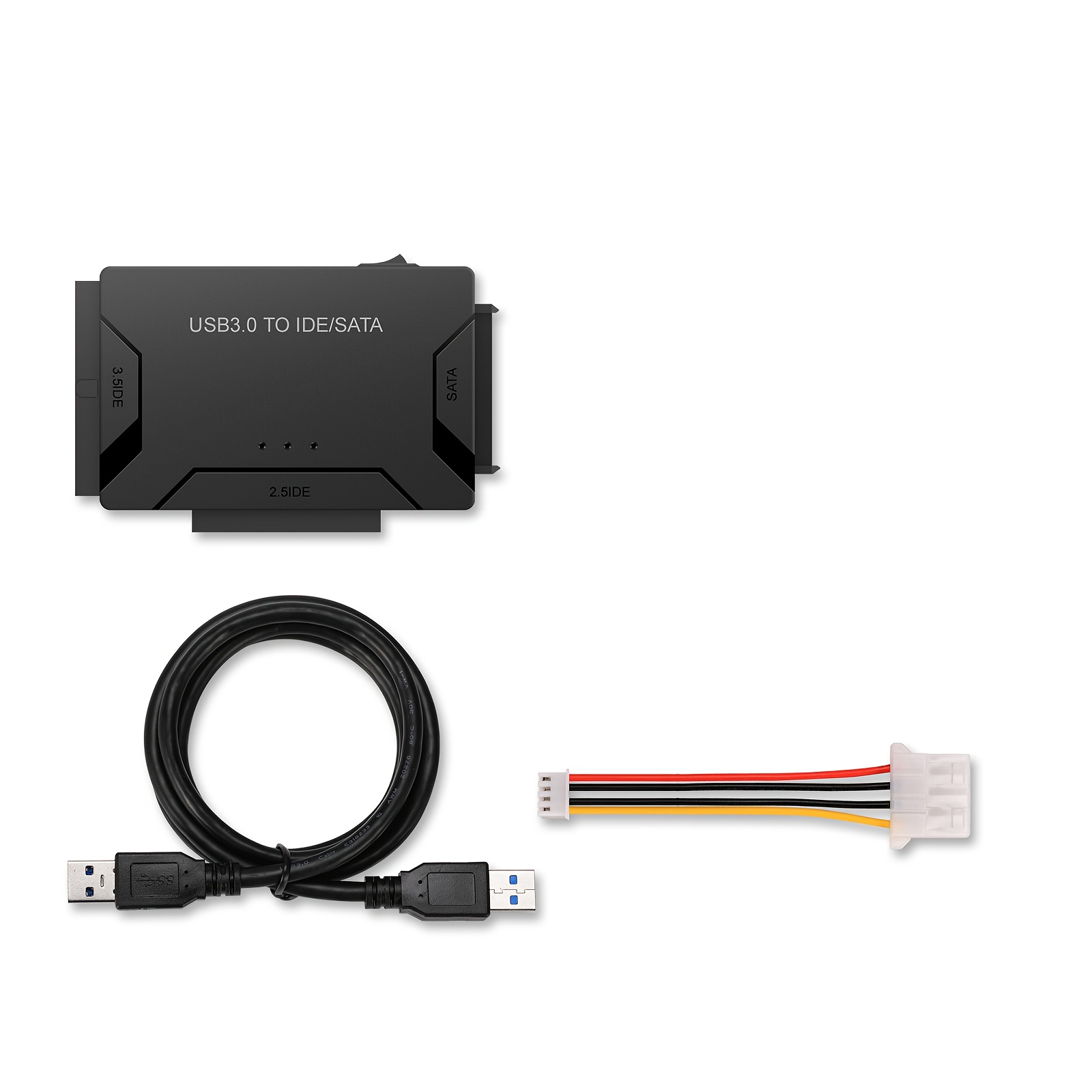 Usb 3.0 To Ide And Sata Adapter, External Hard Drive Reader Converter For 2.5"/3.5" Inch Hdd/ssd Hard Drive Disk, No Included Power Adapter