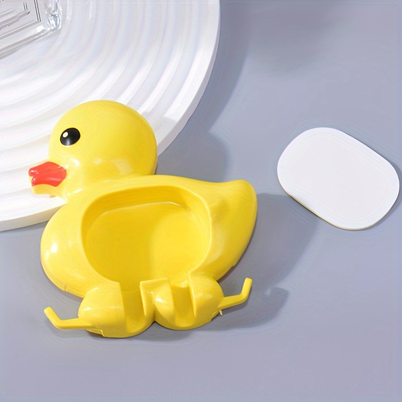 1pc Wall Perforation-free Bathroom Toothbrush Holder And Dust-proof Shelf Couple Toothbrush Holder Wall Mount