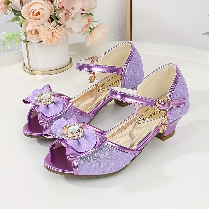 girls' sparkly sequin princess high heels cute pink - Temu United Kingdom