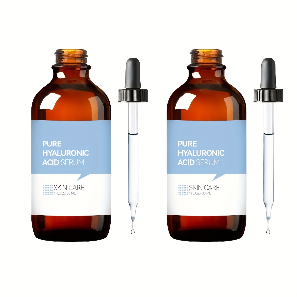 2pcs pure hyaluronic acid serum -   moisturizing skincare solution for   light beige   - 1oz (30ml) each, total of 60ml × 2pcs to create   and   light beige, facial hydration,, fastabsorbing formula, gentle formulation,    , hydrating  , daily moisturizer, men and women 0