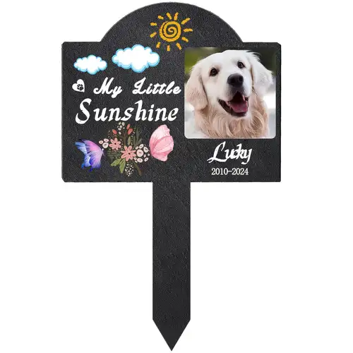 Palo Da Giardino A Cuore Per Targhe Commemorative - Decorazione Cimitero In Acrilico - Foto 10