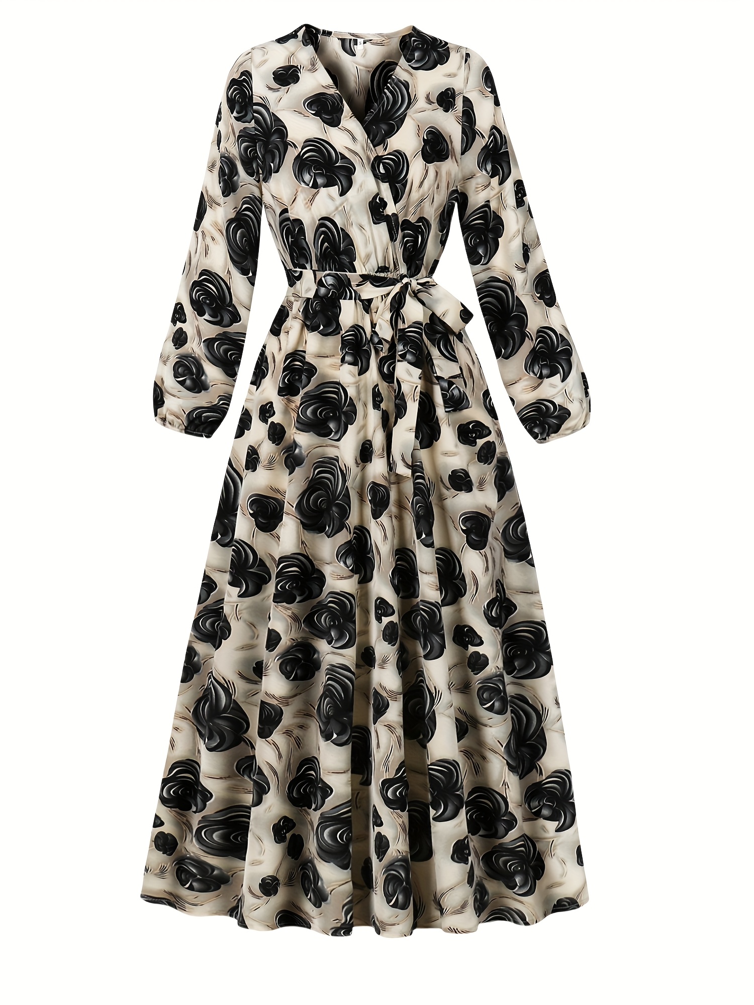 knee length dresses for ladies Nora Belted Maxi Dress  savra