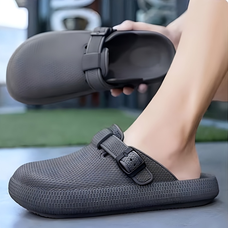mens clogs slip closed toe sandals soft sole outdoor mules Temu