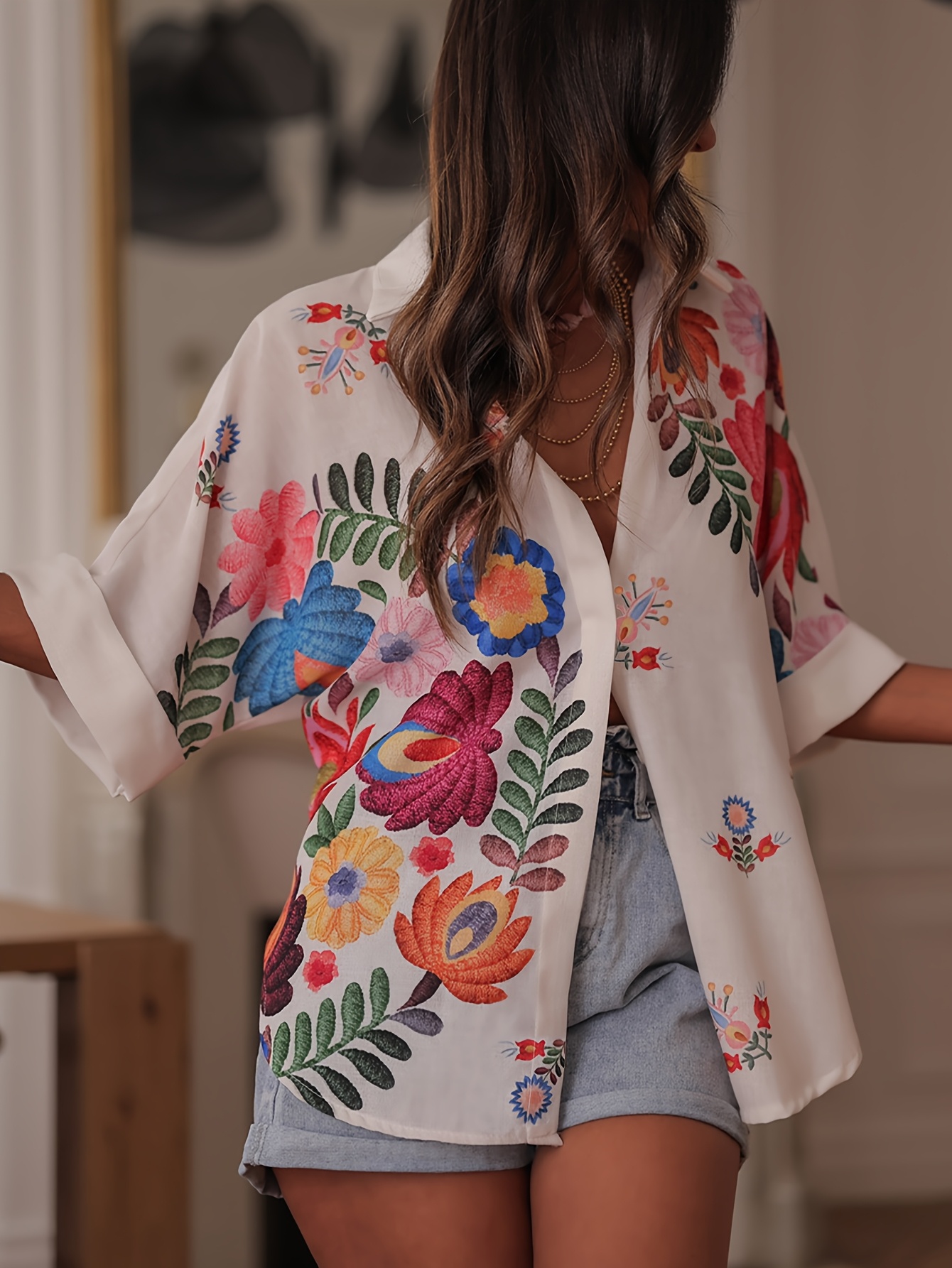 floral shirt sold on Temu United States