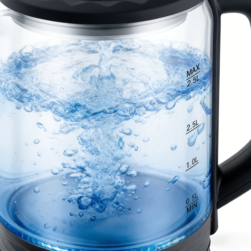 2.5L 1500W Electric Kettle, Fast Boiling And Automatic Power-Off Function, 360° Rotating Base - Stainless Steel Coffee Tea Kettle, Suitable for Home/Office, Boil-Dry Protection, Anti-Scalding Handle (South African Plug)