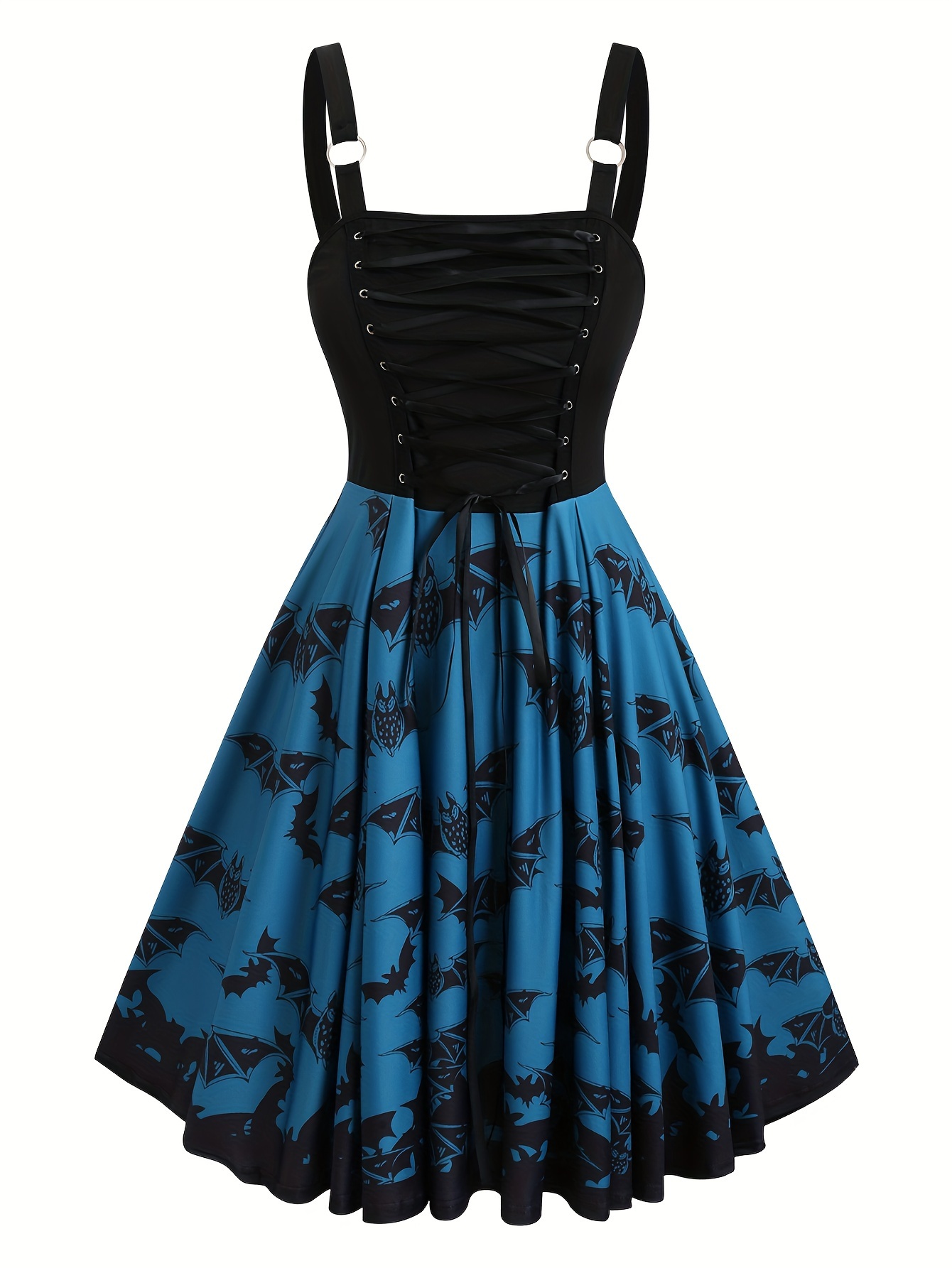 plus size european womens lace bat print - Temu