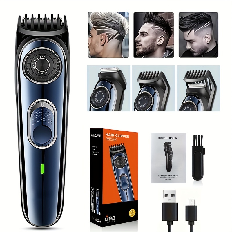 

Professional Hair Clippers Hair Trimmer Kit For Men Cordless Barber Fade Clipper Hair Cutting Kit, Beard T Outliner Trimmers Haircut Grooming Kit, Holiday Gift Father's Day Gift