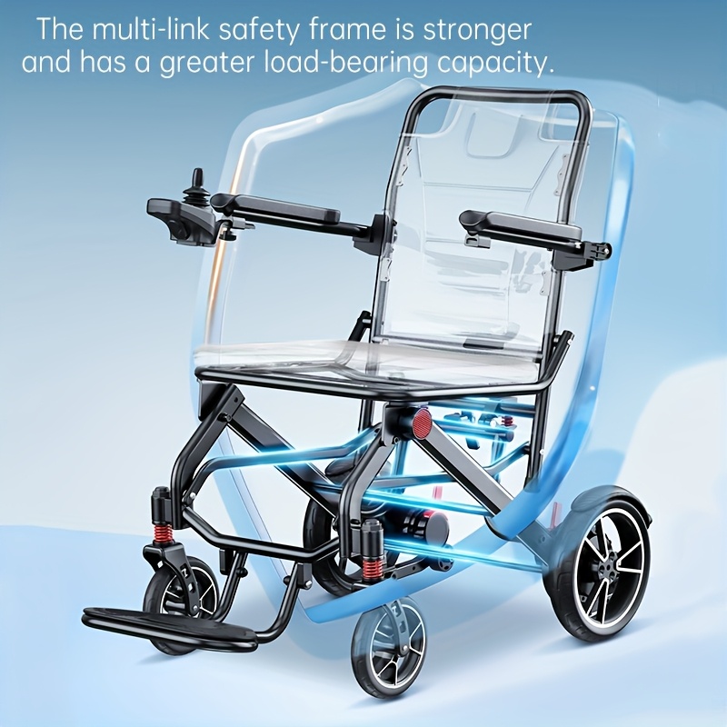 faa   portable electric wheelchair 39 lb ultra lightweight foldable mobility scooter with 18 mile range 4 wheel absorbing design no   airplane friendly chair w charger toolkit for   seniors Product details 21