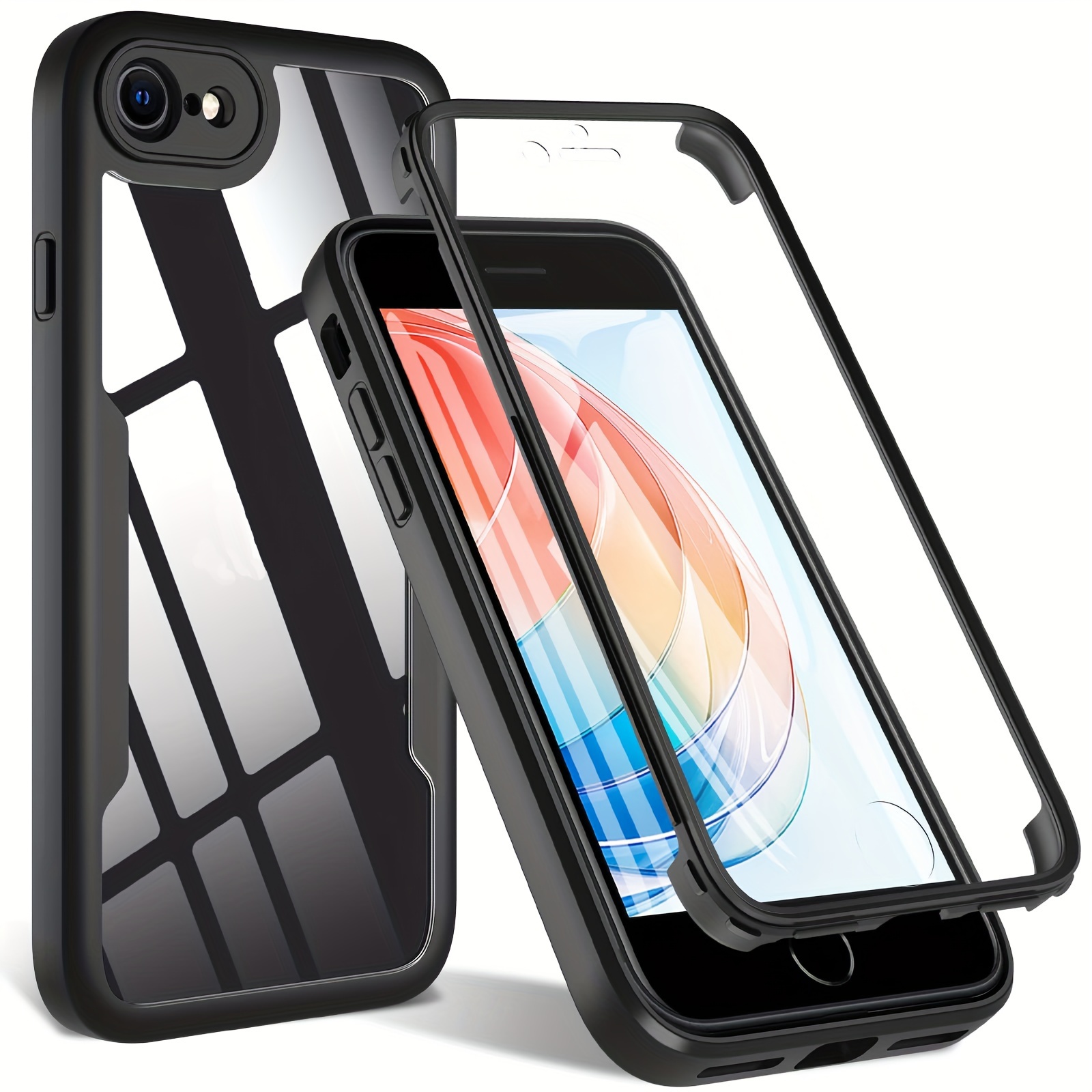Protect Iphone 14/13/12/11 Pro Max 360° Transparent Case - Temu