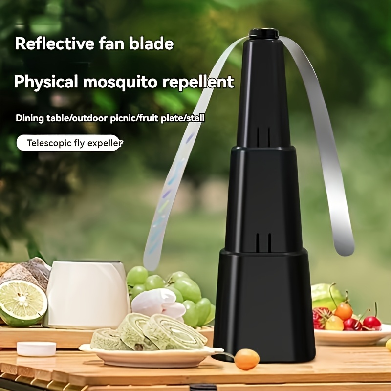 Image of The Fly Fan Is Retractable And Serves As An Insect Repellent, Perfect For Indoor And Use. An Essential Gadget For And Gatherings To Keep Flies Away