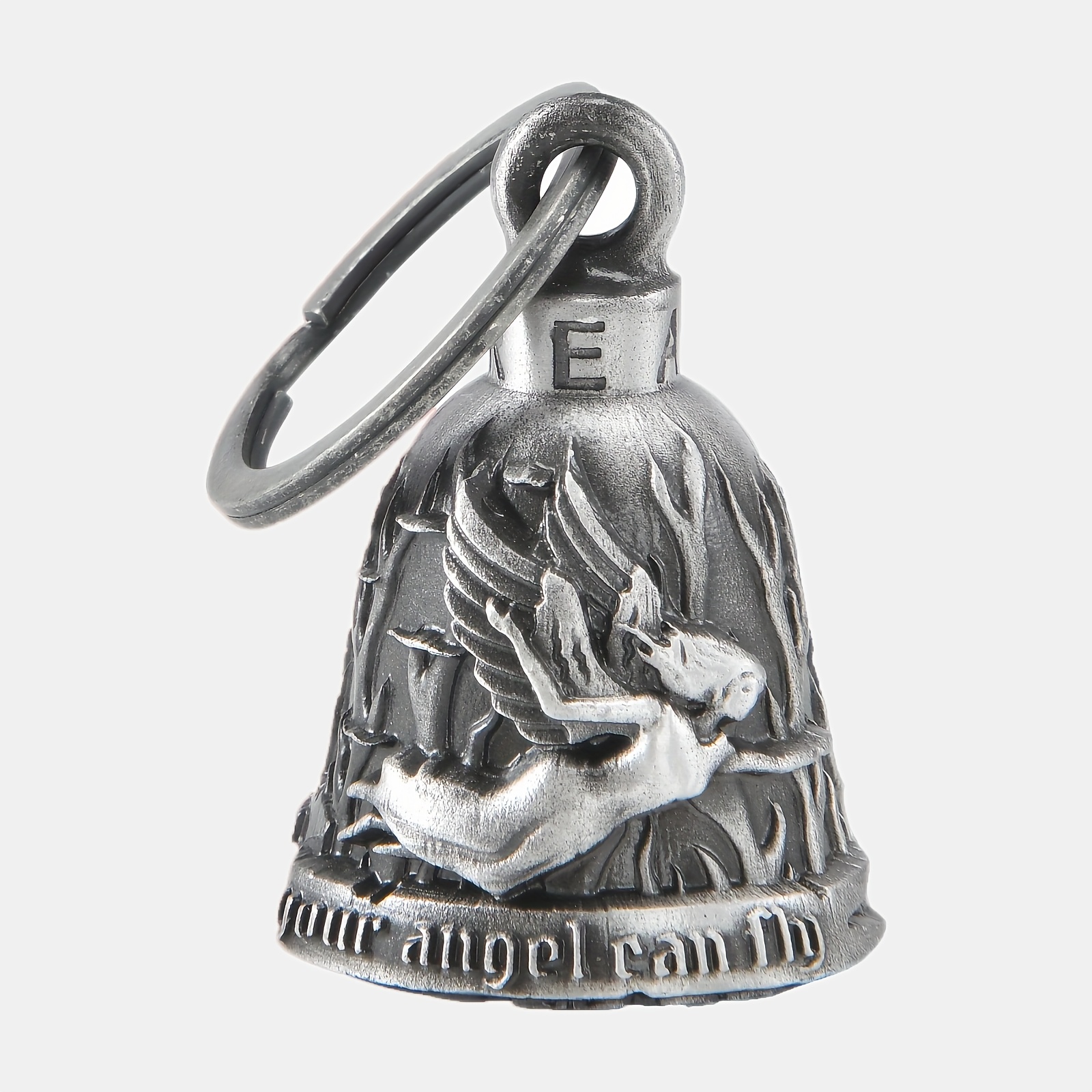 TEMU Motorcycle Bell Motorcycle Key Chain For Bikers Womenmen W/hanger Biker, Bell For, Good Luck Riding Bell Spirit Bell Moto Accessories