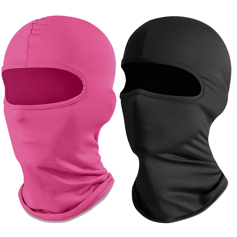 TEMU 2pcs (2-pack) Balaclava Full-face Mask - Windproof & Breathable Suitable For Cycling, Motorcycling, Skiing, Hiking | - Face Cover With Full