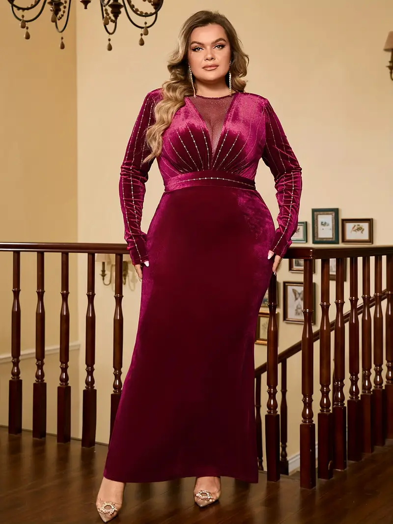 plus size plus size burgundy mermaid evening gown long - Temu United Arab Emirates plus size plus size burgundy mermaid evening gown long - Temu United Arab Emirates