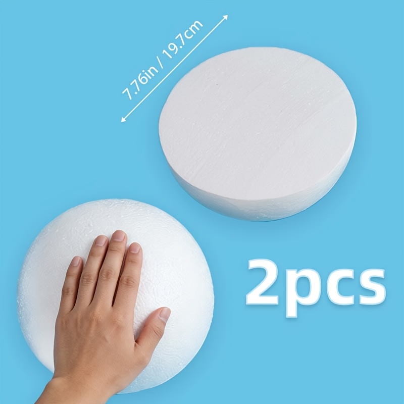 E-shop Set aus 2 Halbkugeln aus Polystyrolschaum, 7,76 Zoll (20 cm), für Hochzeitssträuße, Blumenarrangements, Wohnzimmerdeko, kreative