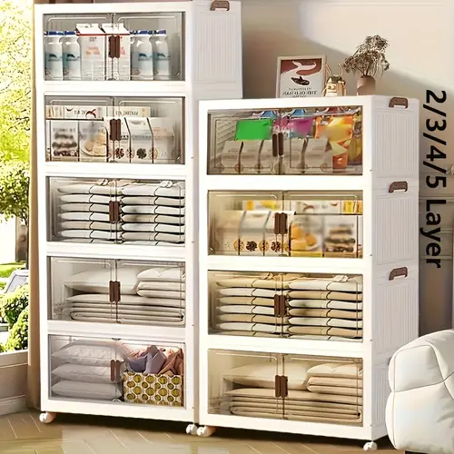 2 3 4 5 layer stackable storage box foldable storage box with door plastic foldable storage box with wheels large foldable storage box suitable for clothes