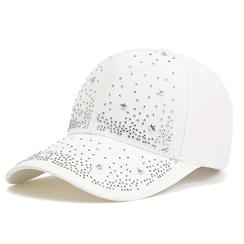 Duckbill Cap Women's Summer Versatile Hat Korean Style Star Studded Fashion Baseball Cap Spring Hat