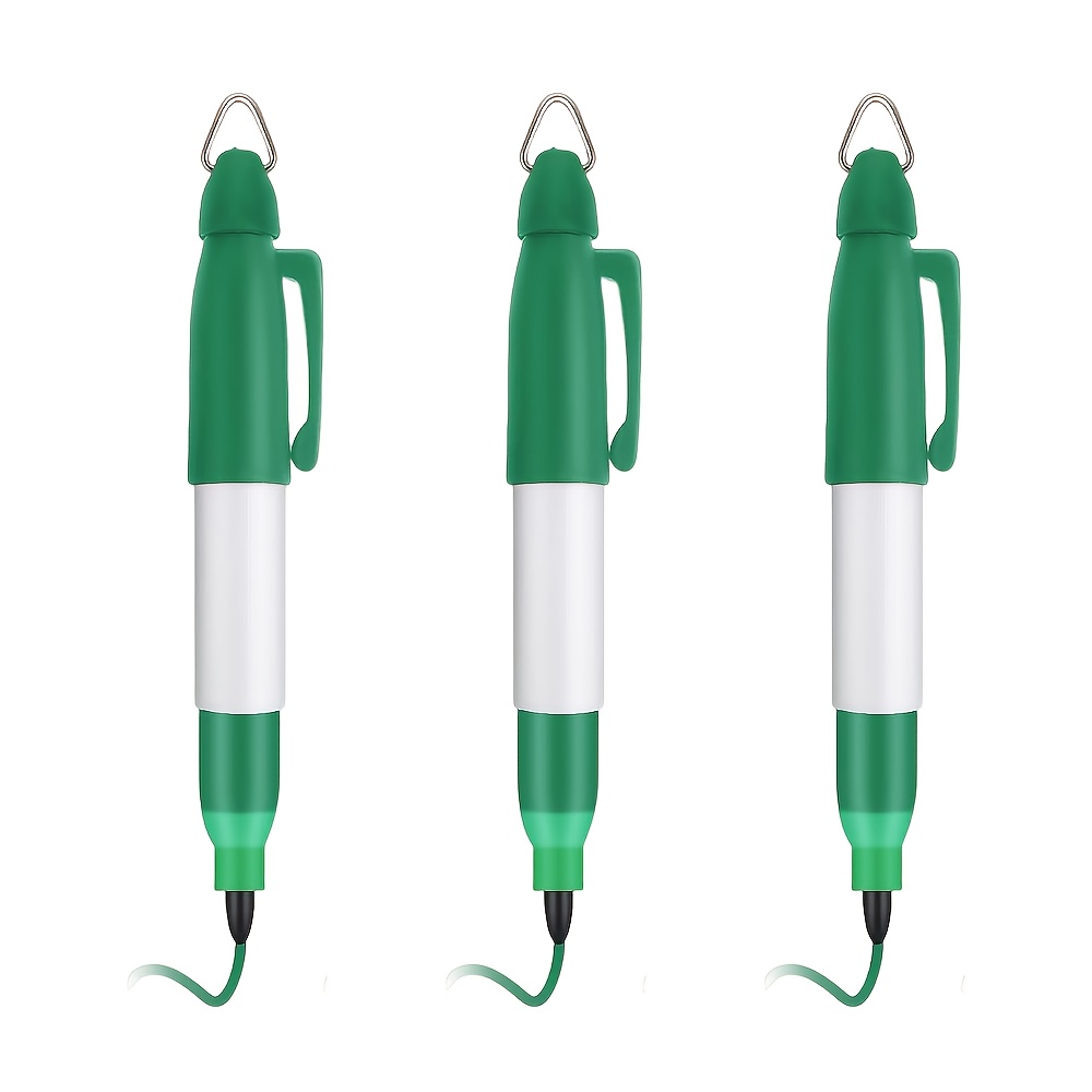 TEMU 3-pack Golf Marker Pens With Metal Keychain Compatible For Course Marking - Ink, Multicolor (/) Or Single-color Options - Ideal For Golf Course
