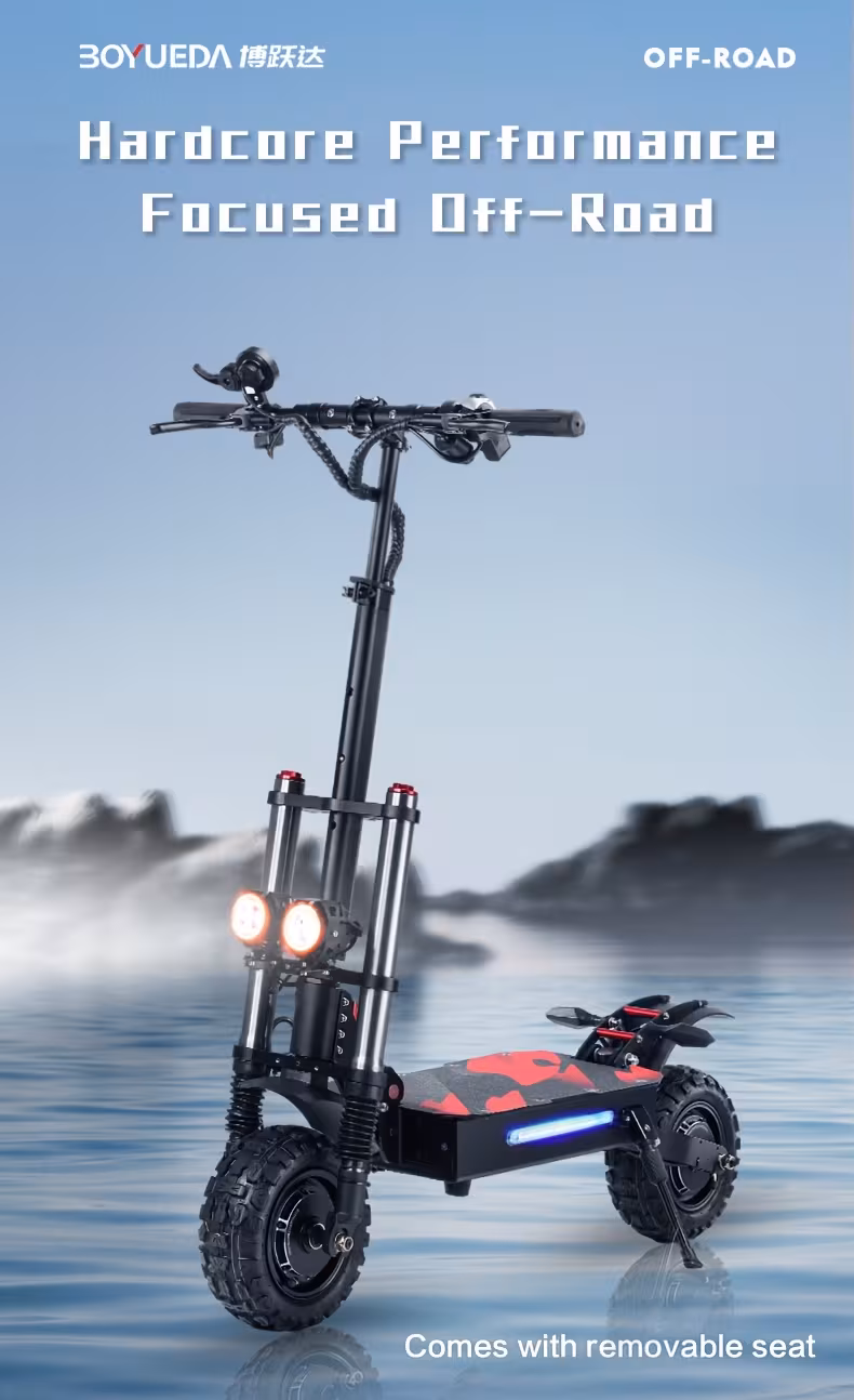 all terrain electric scooter front and rear high speed long range full hydraulic shock absorption front and rear with seat Product details 0