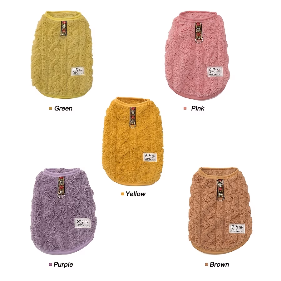 pet clothing dog vest autumn and winter warm clothes sleeveless comfortable with traction Product details 8