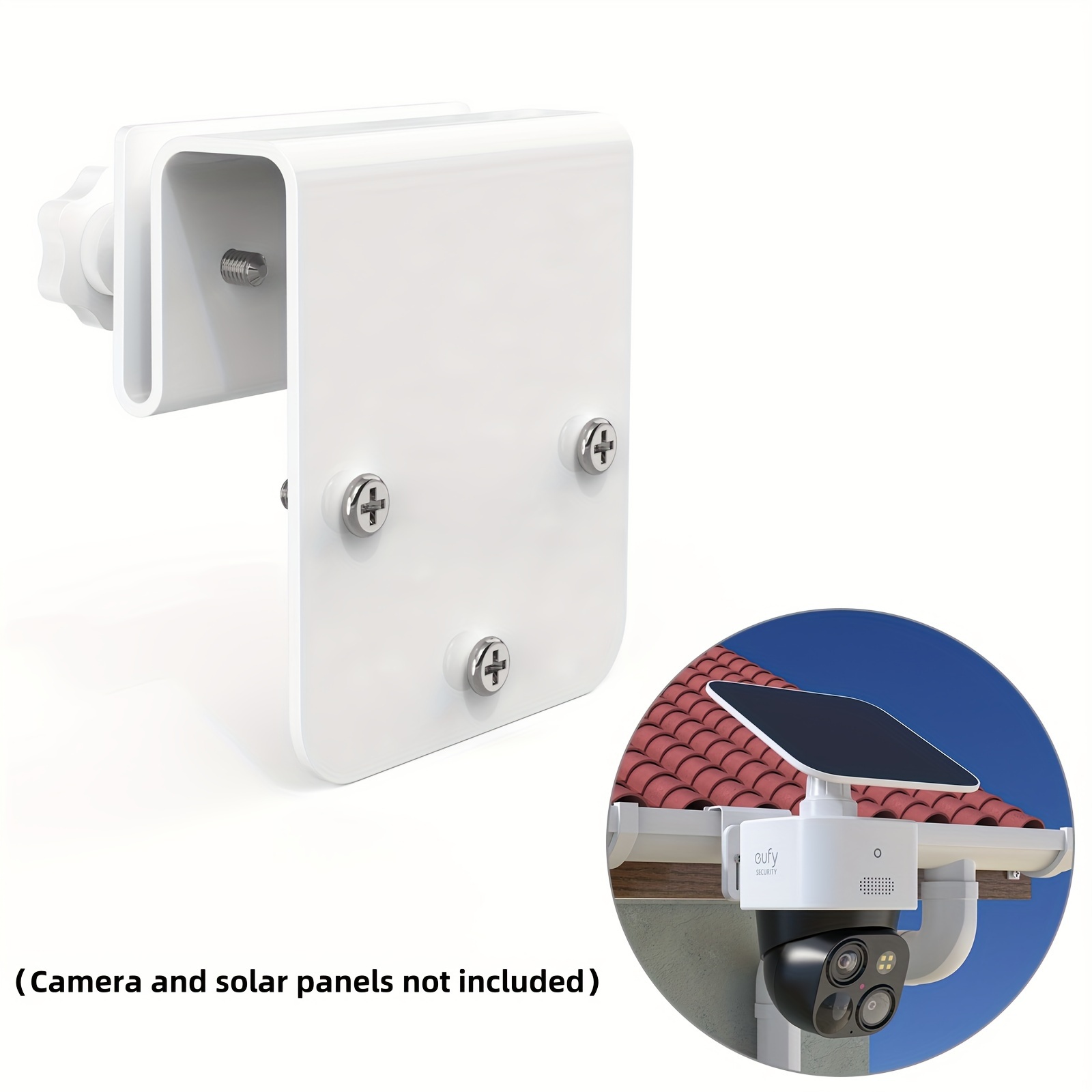 

Gutter Mount Bracket Compatible With Eufy Security Solocam S340, Solar Security Camera, Camera And Solar Panels Not Included