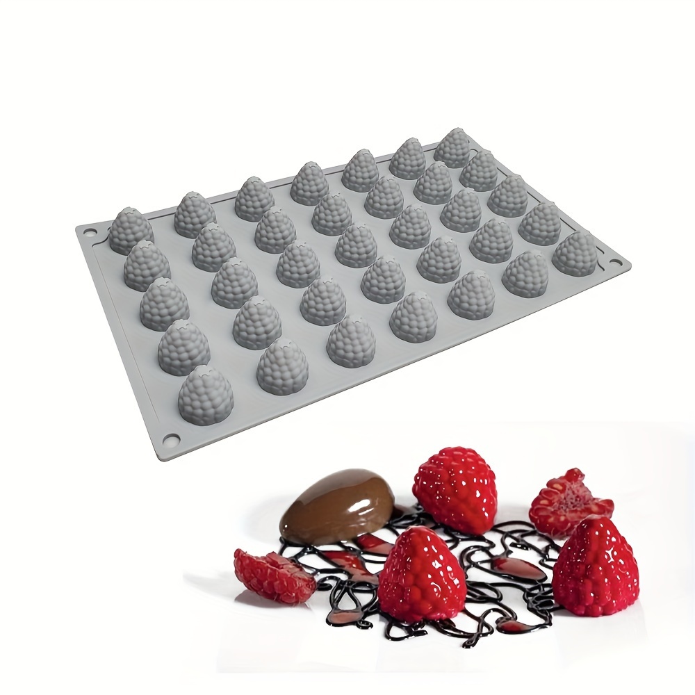 35-* Raspberry Silicone Mold for Cake Decorating, Fondant &amp; Chocolate - Kitchen Baking Tool