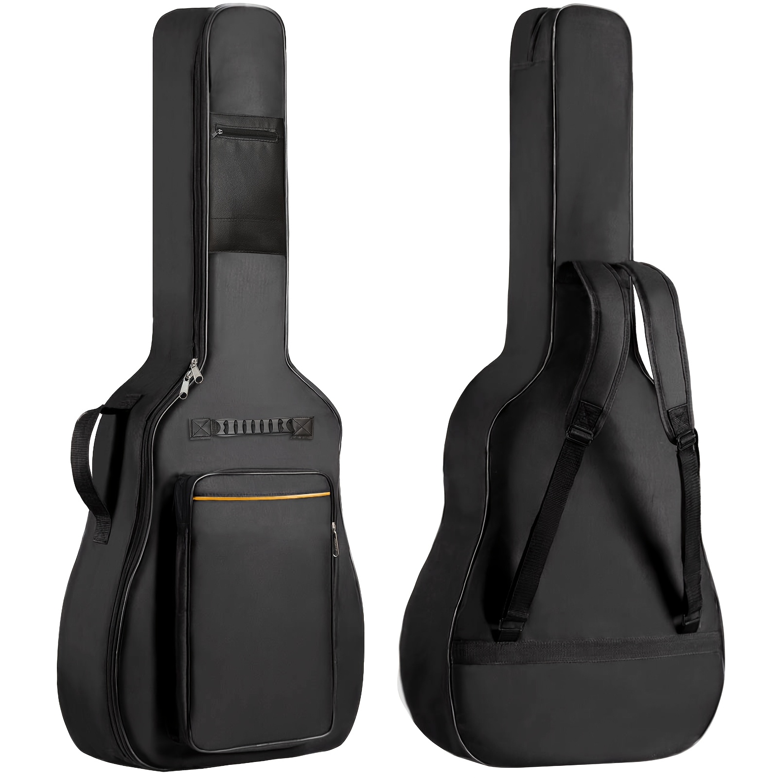 TEMU Diy Acoustic Guitar Bag With Padding, Adjustable Shoulder Straps, Gig Bag With Back Hanger Loop For Travel, Storage, Padded Guitar Backpack,