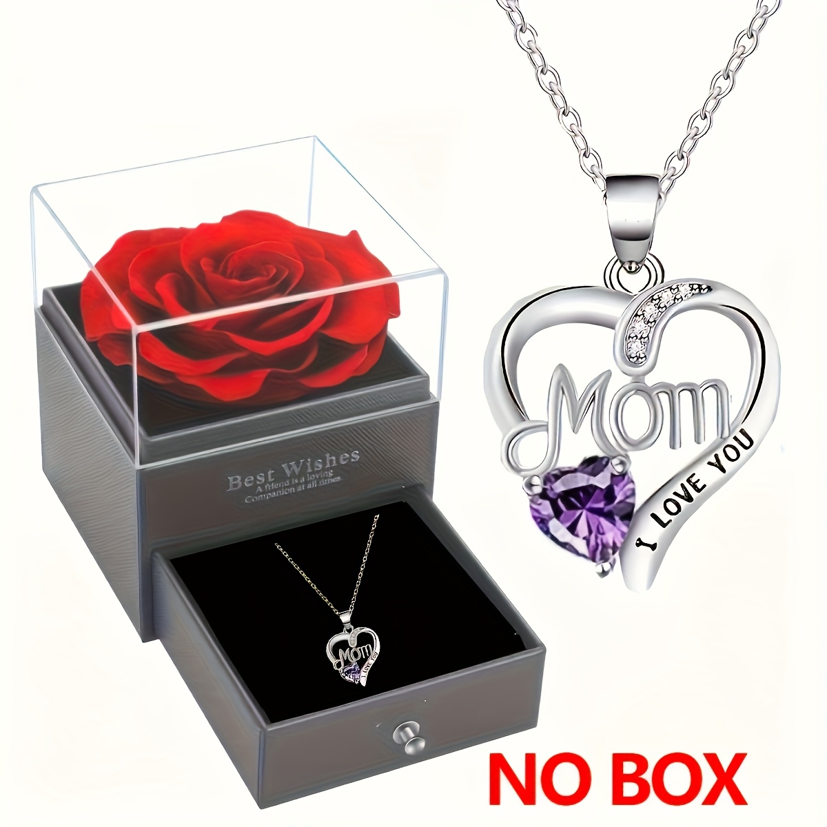 a mom heart shaped pendant necklace with exquisite design fashionable and elegant luxury collarbone chain multifunctional jewelry mothers day gift fashionable womens necklace  