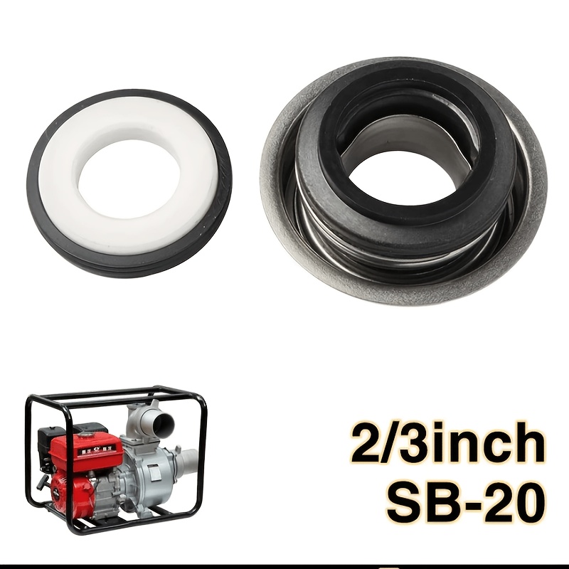 TEMU 1set Gasoline Engine Water Pump Parts Water Pump 170f 2-inch 3-inch 4-inch Sealing Ring Self-priming Pump Pump Seal Agriculture