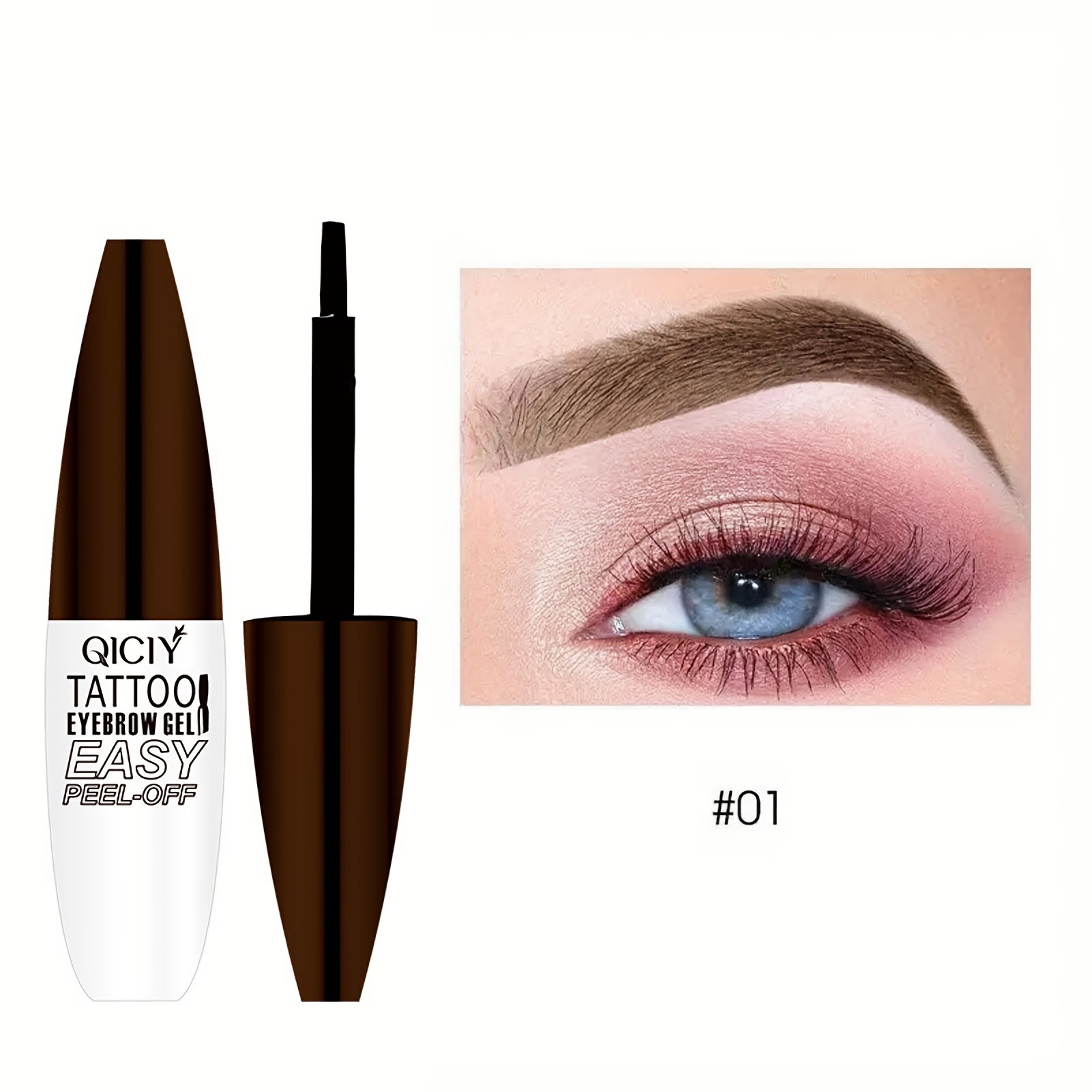 -off Eyebrow Gel - Waterproof, , Natural , Types, Perfect For Beginners