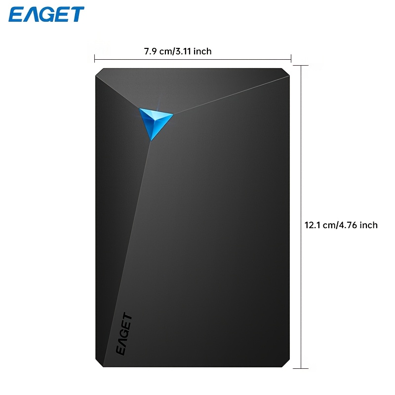 EAGET Mobile Hard Drive for PC, Mac, PS4, Xbox One - High Speed Transfer, Videos & Music Backup, Ntfs File System, USB Connectivity, Compatible with Laptop 2 EAGET Mobile Hard Drive for PC, Mac, PS4, Xbox One - High Speed Transfer, Videos & Music Backup, Ntfs File System, USB Connectivity, Compatible with Laptop - Image 2