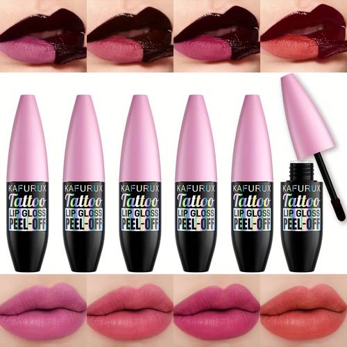 spring and summer elegant not sticky lip gloss lipstick lasting portable travel makeup off lip lip tint off lip liner waterproof sweatproof lip makeup