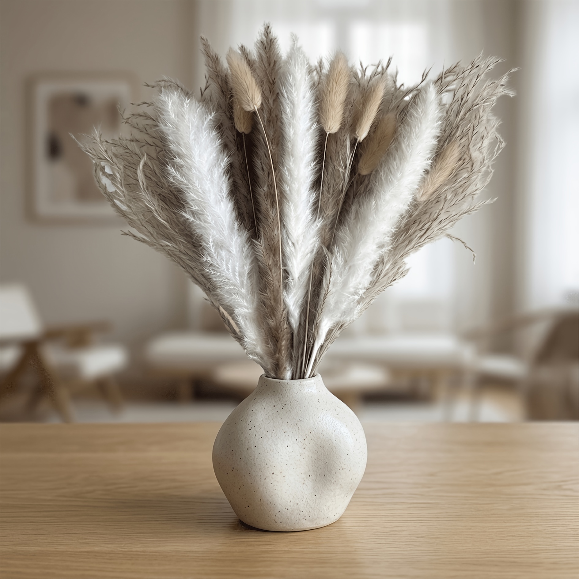 36-teiliges Pampasgras-Bouquet im Boho-Stil: Länge 43 cm, ideal für * Party-Mittelstücke und Blumenarrangements (Weihnachten, Halloween, Muttertag, Thanksgiving, Valentinstag), Landhausdeko, tolles