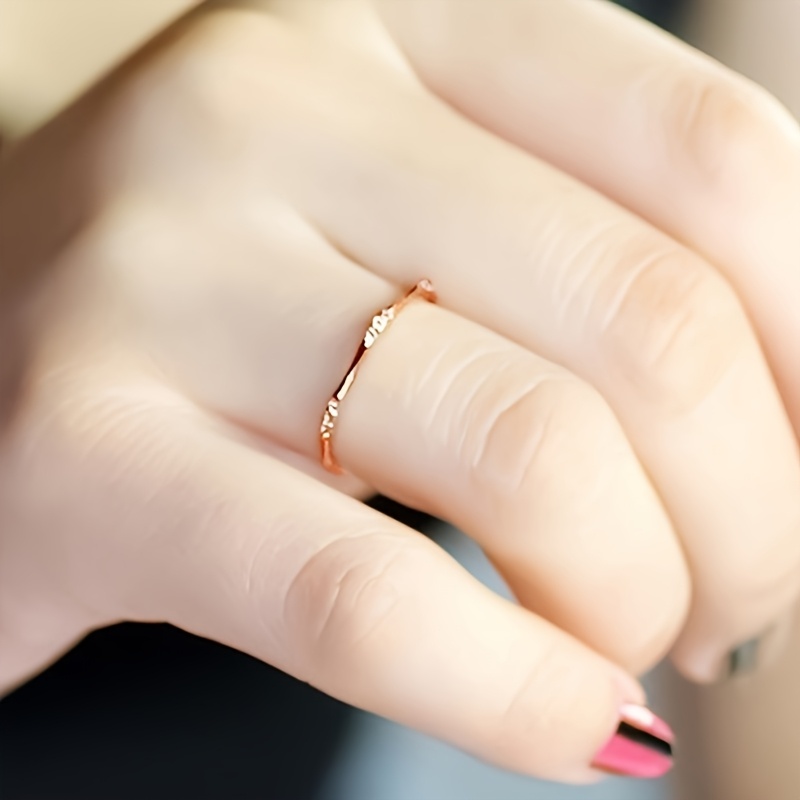 Women's CZ Ring for Everyday & Party Wear Copper Band