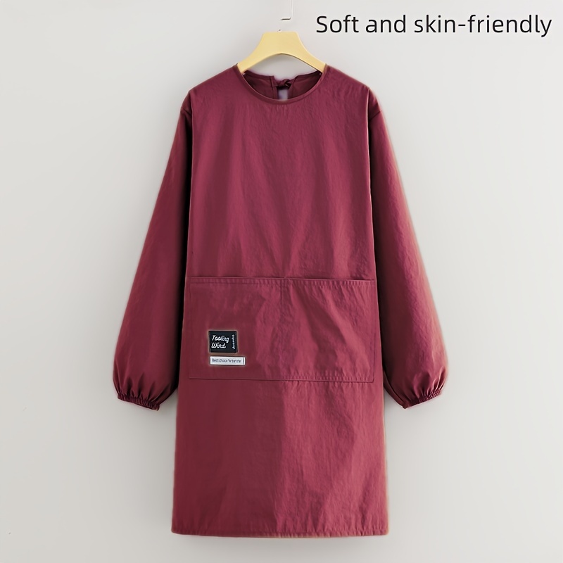 Image of Single-piece Breathable Lightweight Apron, Skin-friendly And Comfortable, Suitable For Cooking, Painting, And Use As A Pet Shop Smock