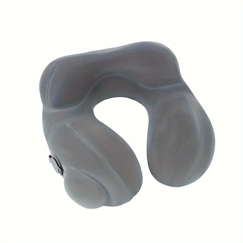 1pc Inflatable U-shaped Pillow, Office Pillow, Home Neck Pillow, Portable Travel Neck Pillow