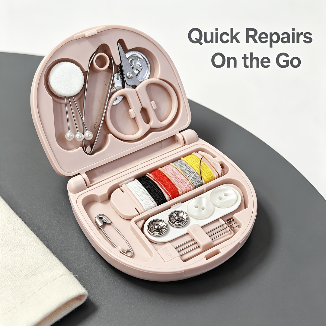 Mini Travel Sewing Kit with Needle and Thread Bag