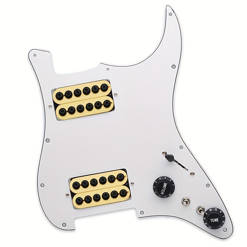 HH Humbucking Panel Pickup Assembly Four-core wire can be cut independently of the single, , Humbucker Installation, Split Coil Setup, Professionalgrade Pickups, Fourcore Design, Highquality Coils, Reliable Components, Coil Split Pickups, Humbucking Pickups, Guitar Technicians, Bass Players