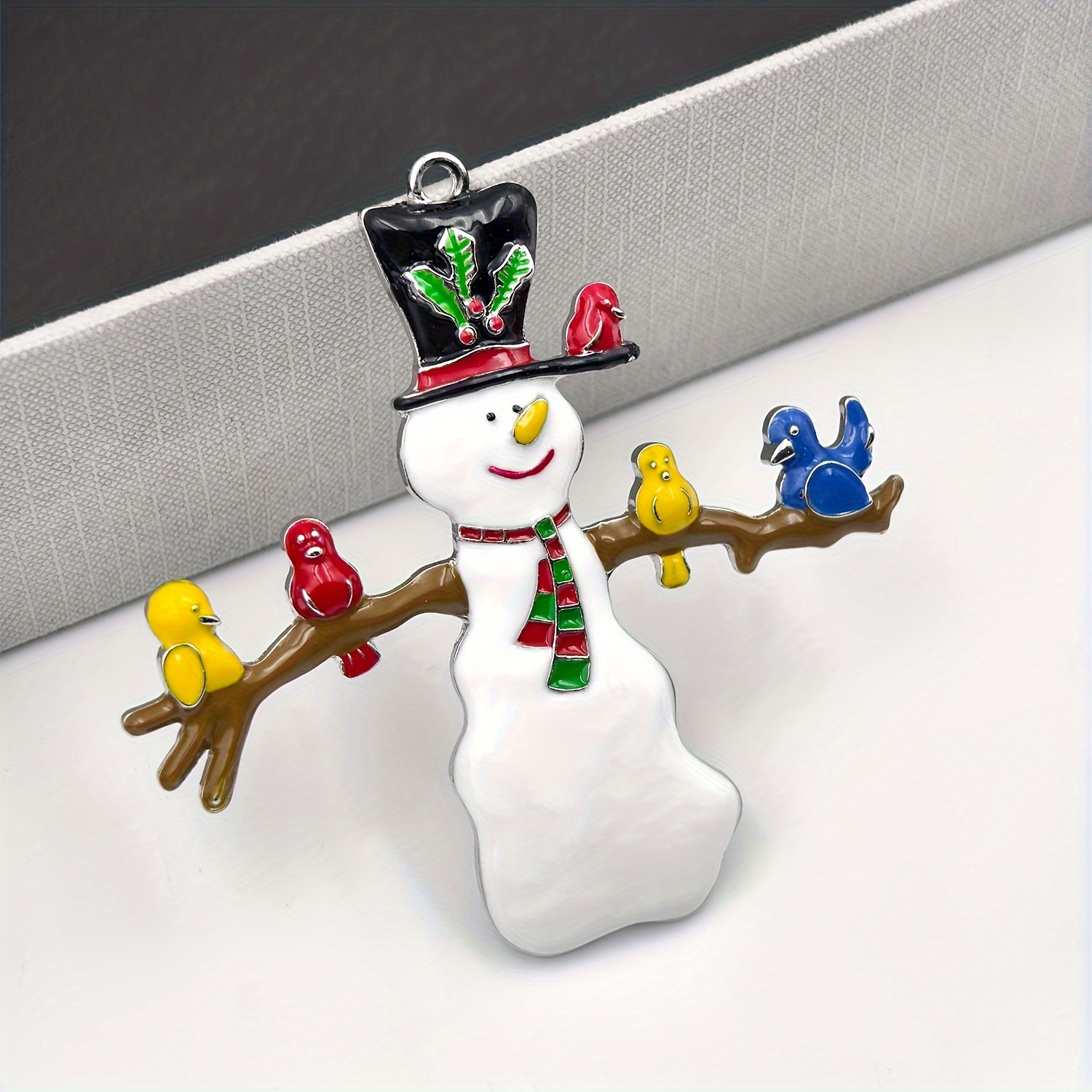 1pc Christmas Ornament, Christmas Tree Hanging Decor, Snowman Pendant With