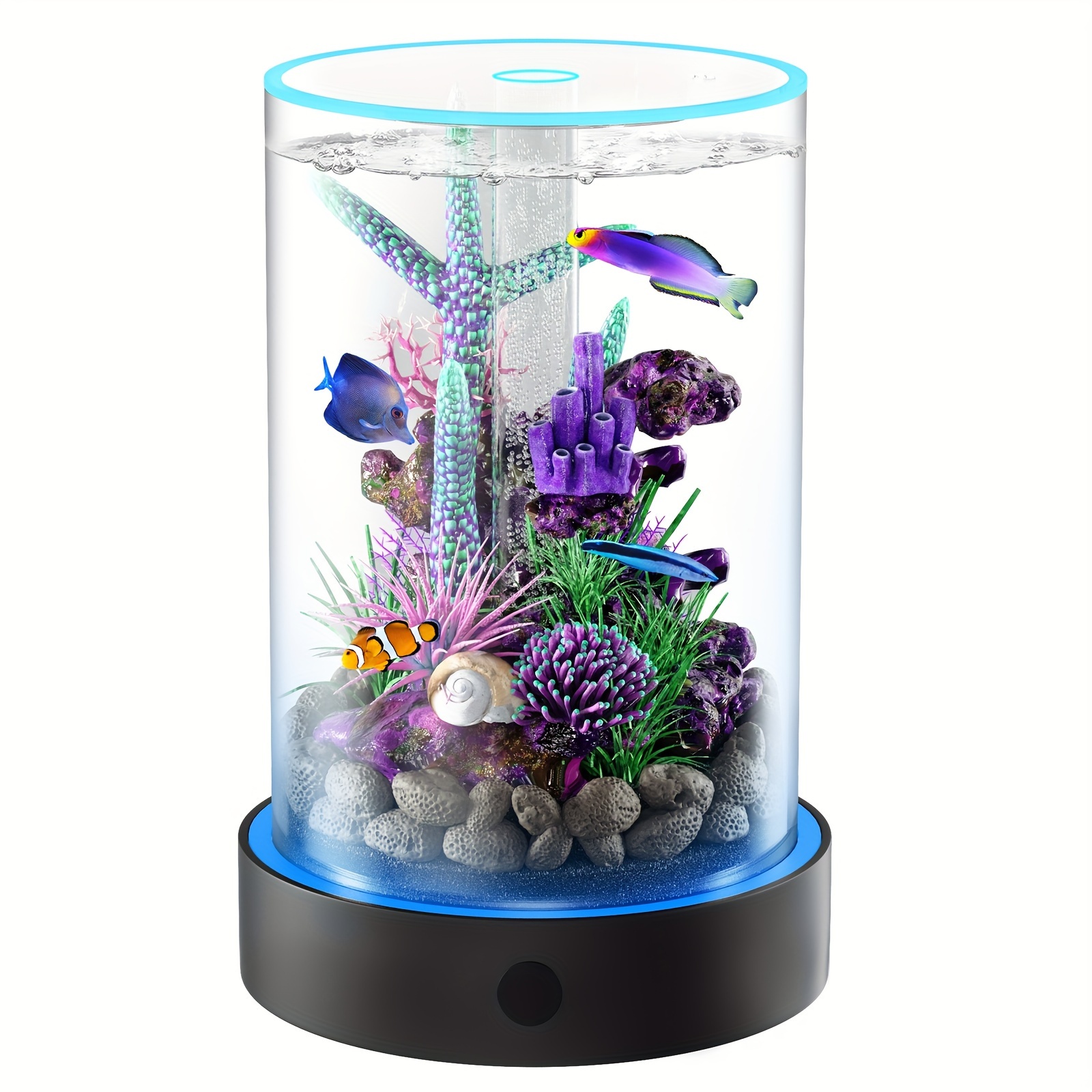 Small Fish Tank Starter Kits: Lemazy Betta Fish Tank Kit - Temu