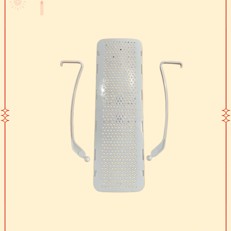 TEMU Kit de 3 pièces comprenant 1 déflecteur de vent pour climatiseur et 2 crochets fixes, pare-vent extensible pour climatiseur, perforée pour une