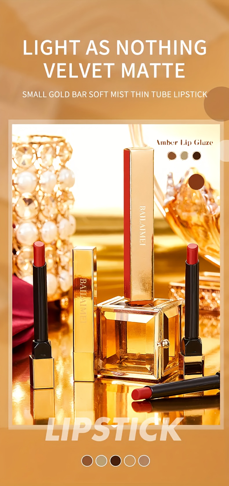 6pcs berry shade lipstick set long lasting waterproof formula perfect valentines gift in elegant details 0