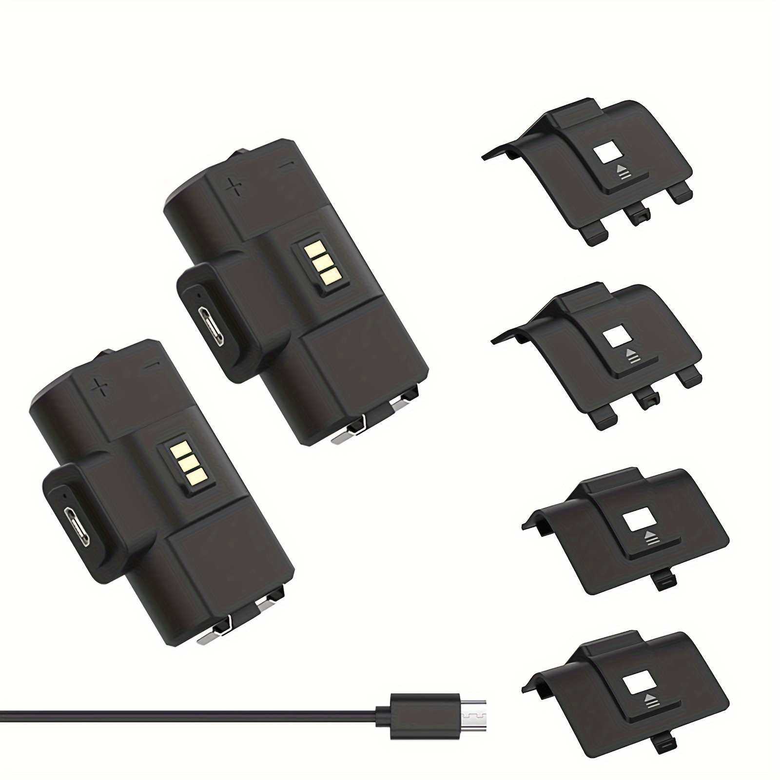 Baterijski paket je primeren za igralne krmilnike ONE, priloženi sta 2 bateriji 1100 mAh in polnilni kabel, podpira hitrejše polnjenje,