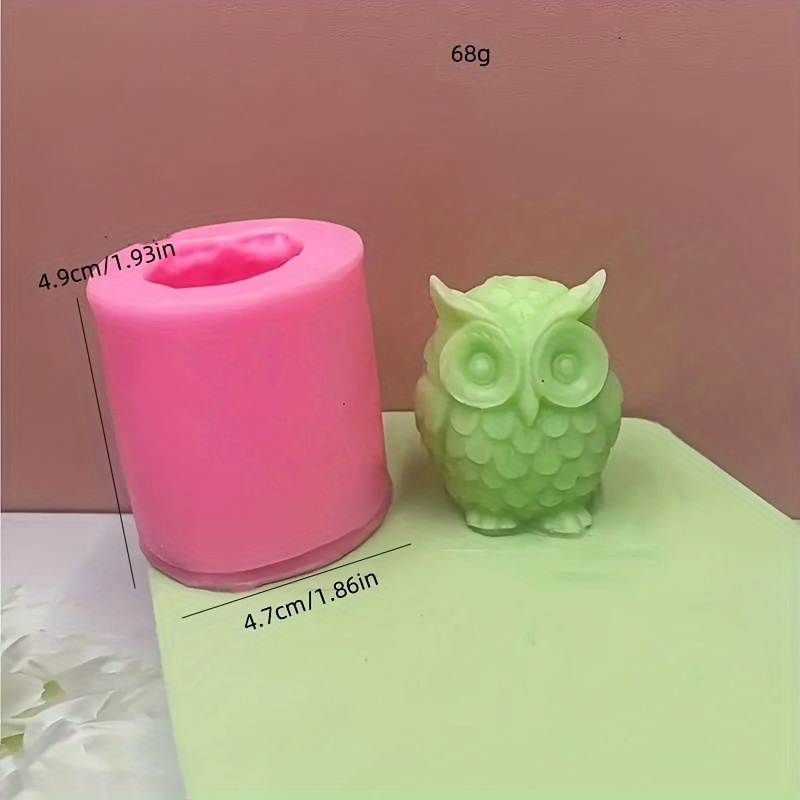 E-shop 3D-Eulen-Silikonform, Dekorationsform, Aromatherapie-Gipsform