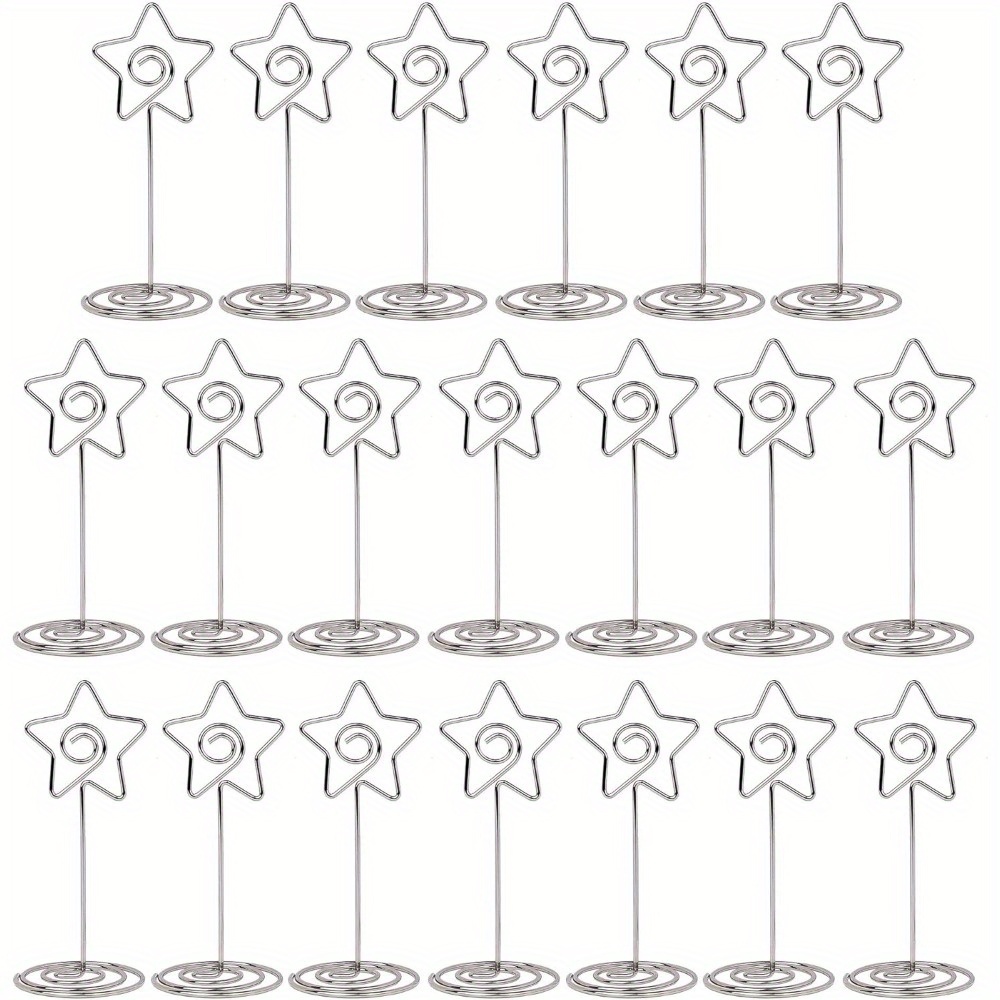 5peças pinças   de   para segurar cartões, ideal para casamentos, festas e decoração de escritório, perfeito para exibição de fotos e lembranças, suporte de fotos de festa | pinças   de   | construção de ferro, pinças de suporte de cartões