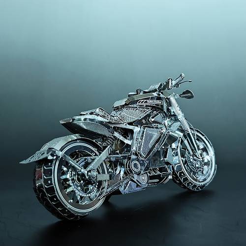 crazy motorcycle model electric motorcycle all metal stainless steel assembly model 3d puzzle electric motorcycle diy handmade 3d metal puzzle adult 3d model splicing and assembly