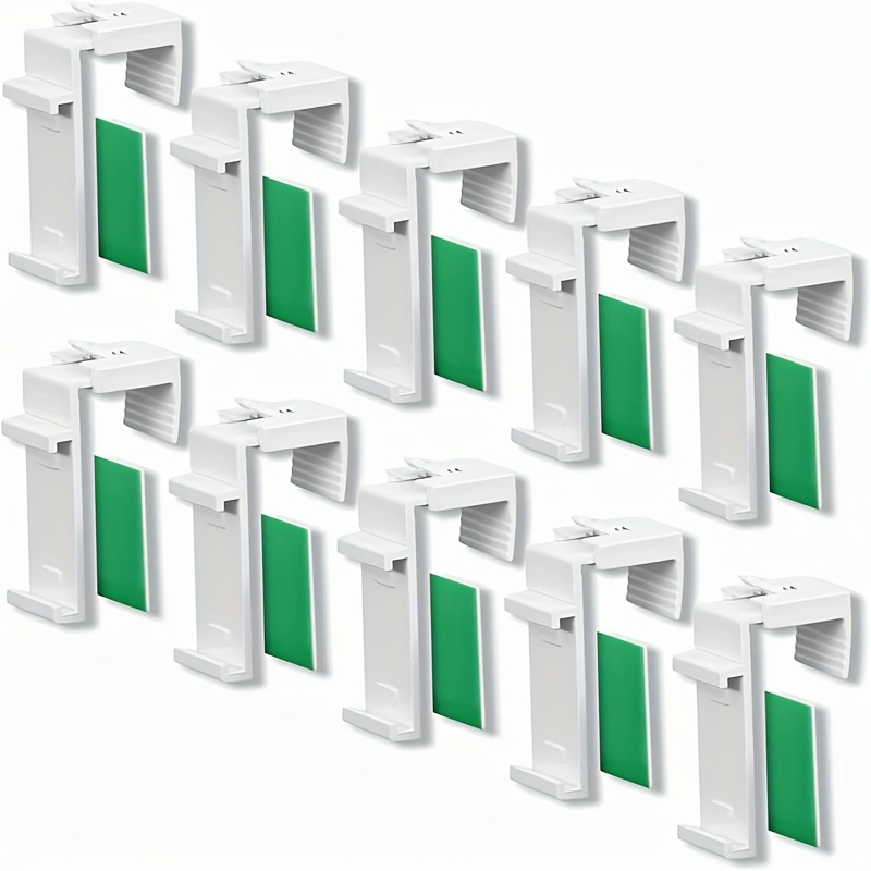 10pcs No-drill Clamp Bracket Set, Pvc Roller Shutter Window Hanging Accessory Replacement Kit